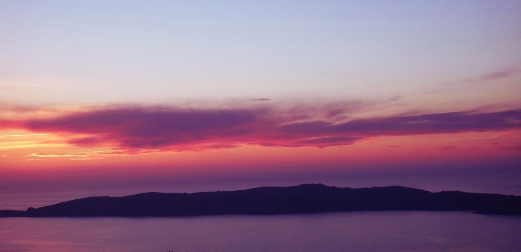 purple sunset Corsica